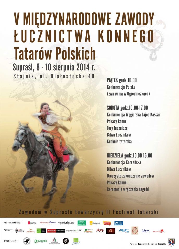 Plakat Zawody w Supraślu 2014